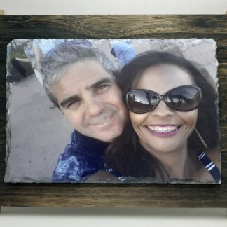 Foto sobre pizarra personalizada